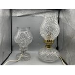 Two Crystal Table Lamps