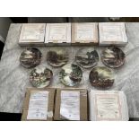 Collection of Seven Boxed Bradford Exchange Plates