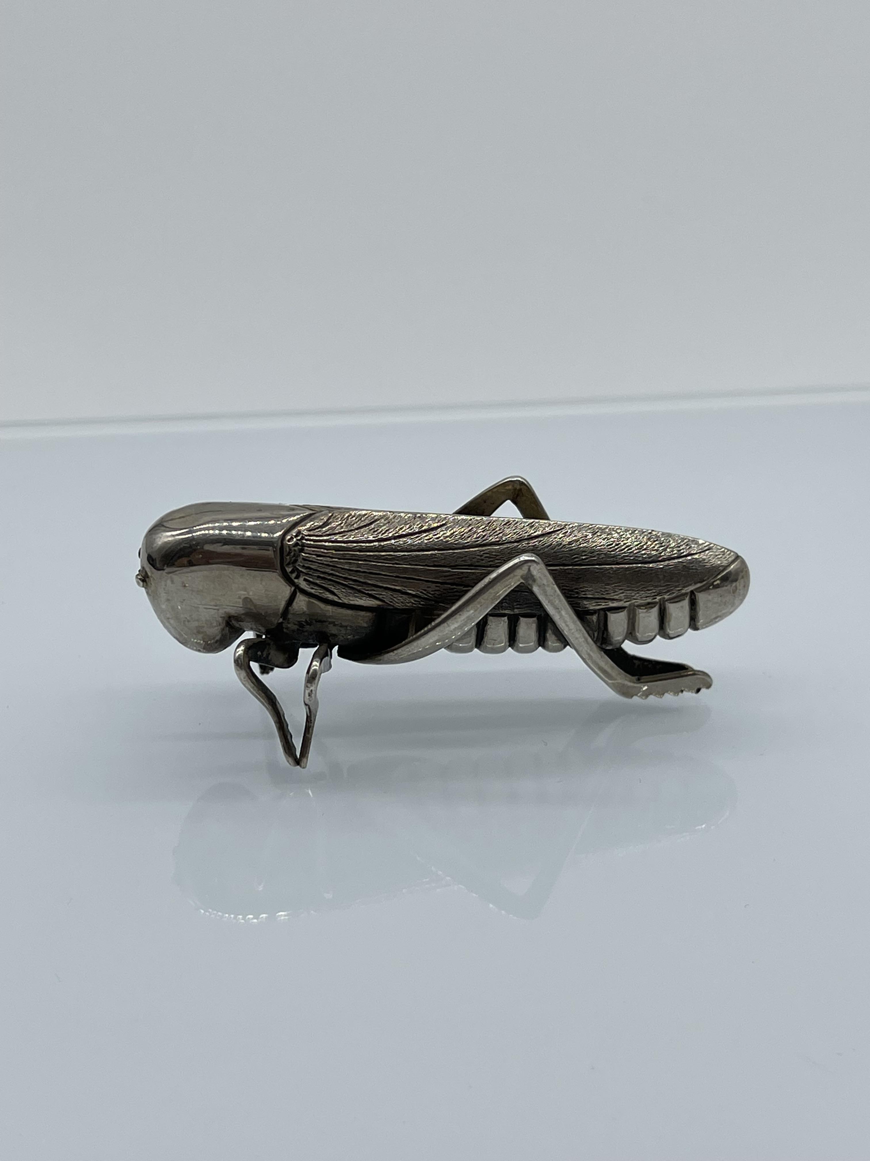 Silver Figure of Locust, unhallmarked. - Image 2 of 9