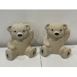 Pair of Wade Christmas Extravaganza Moneybox Teddy