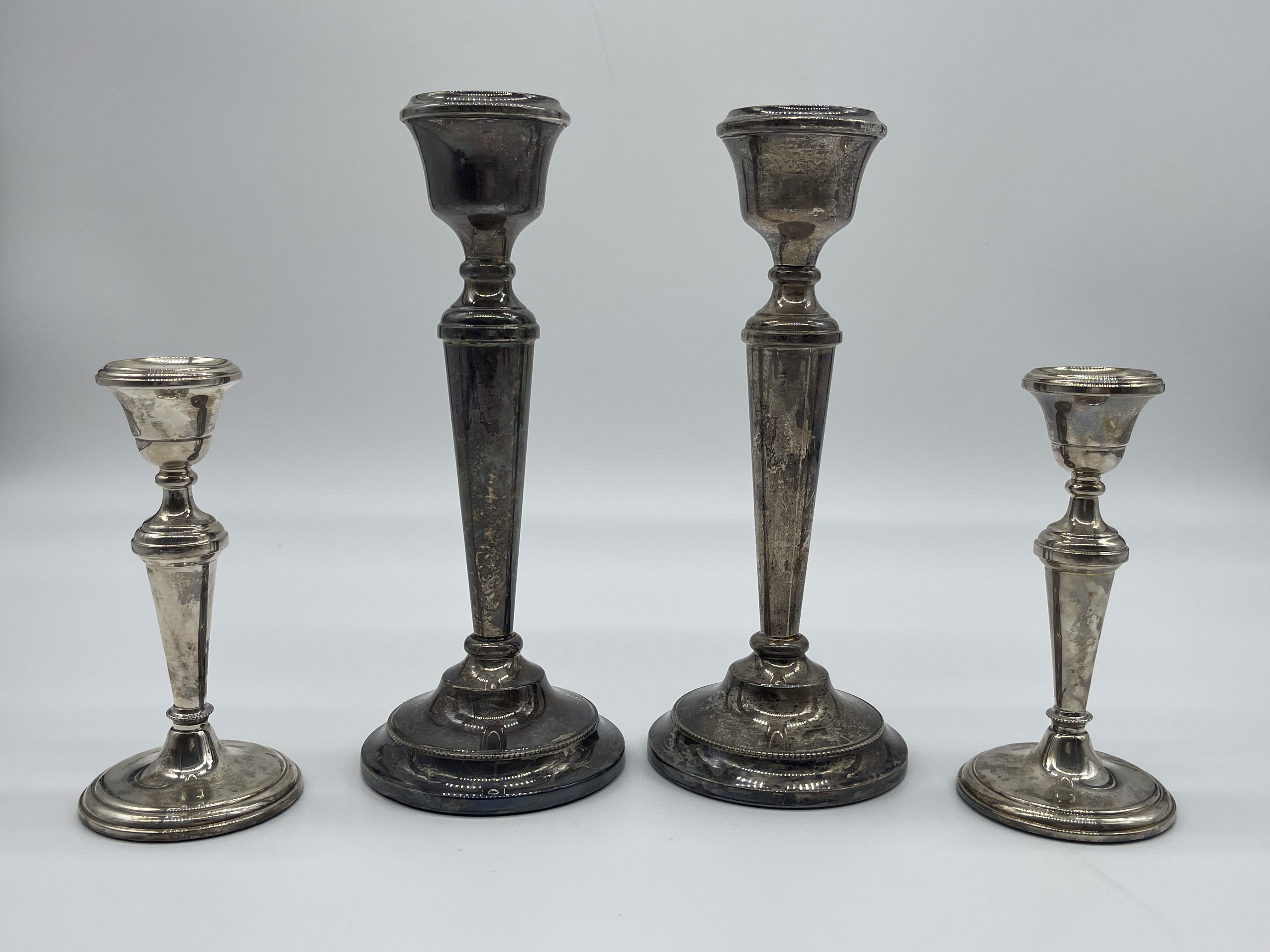 Two Pairs of HM Silver Candlesticks. - Image 16 of 16