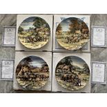 Collection of Four Boxed Bradford Exchange Plates