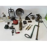 Assorted Lot to include Vintage Stirrup / Water Pu