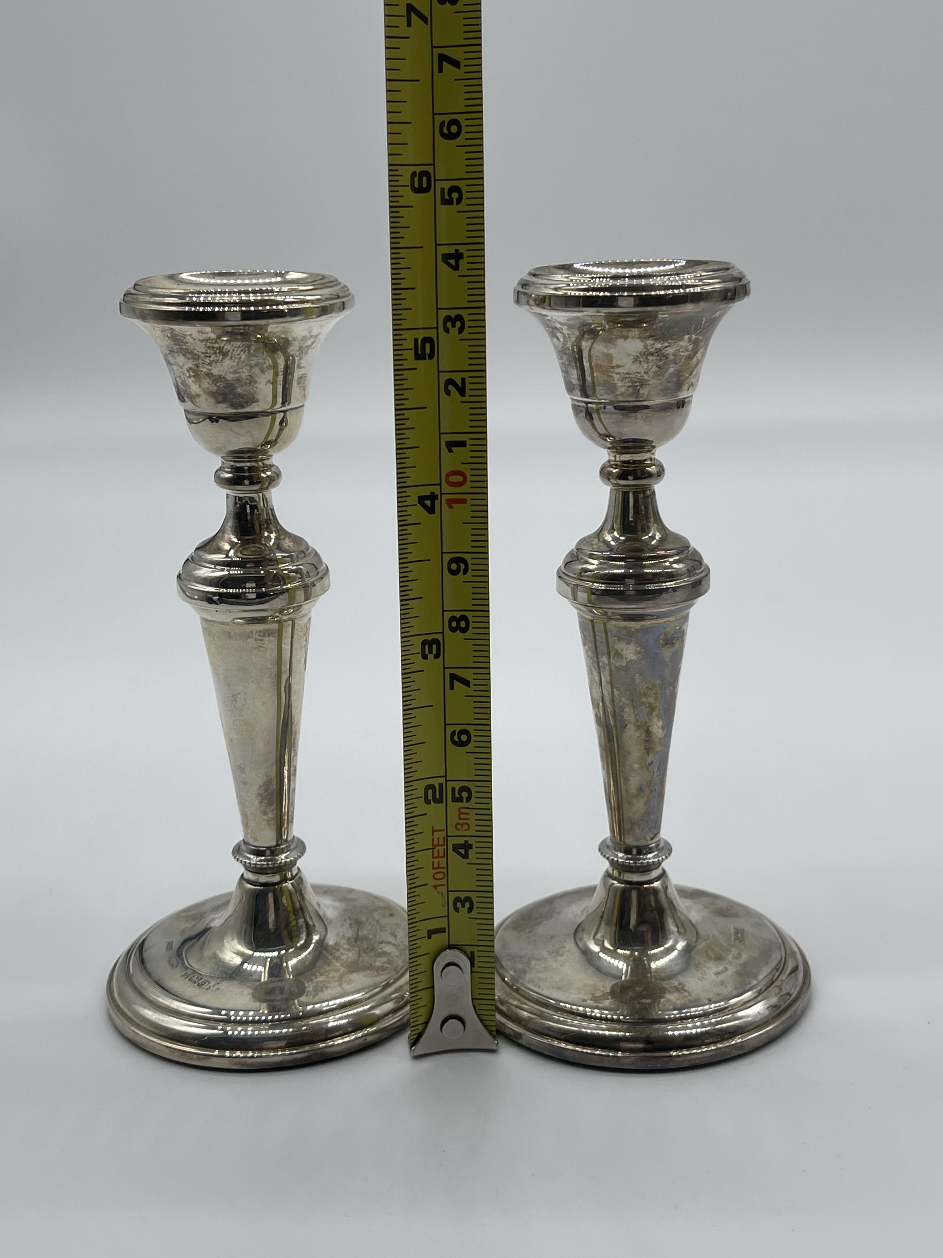 Two Pairs of HM Silver Candlesticks. - Image 15 of 16