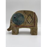 Rare Troika Pottery Elephant Figure. Signed to the