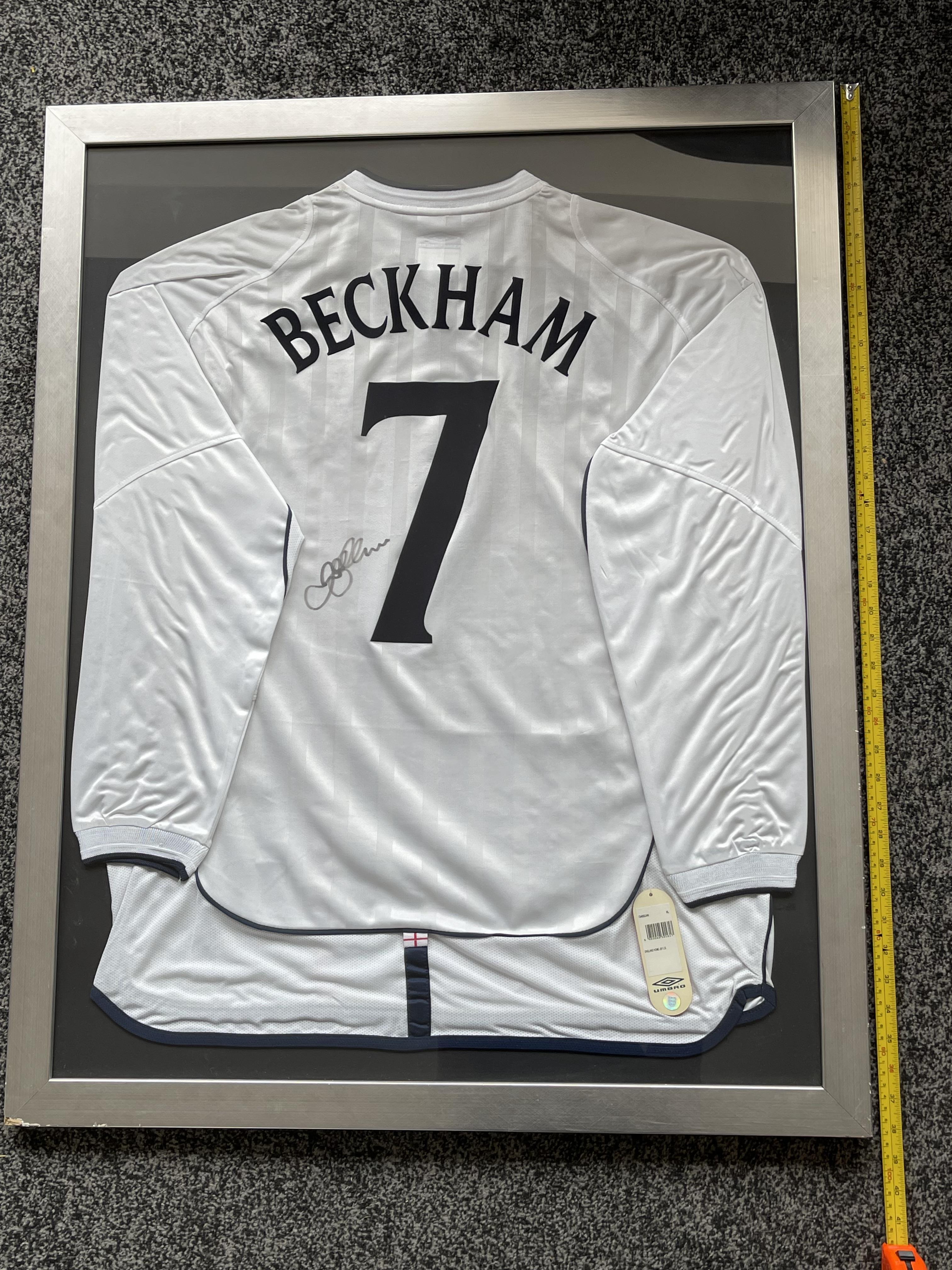 David Beckham - Framed Signed England Shirt with C - Image 9 of 13