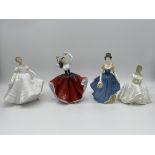Four Royal Doulton Figurines to include Nancy HN29