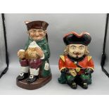 Royal Doulton - Old Charley Toby Jug, and Sylvan 1