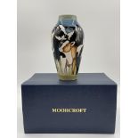 Boxed Moorcroft - Fowlers Farmyard Vase. Good con