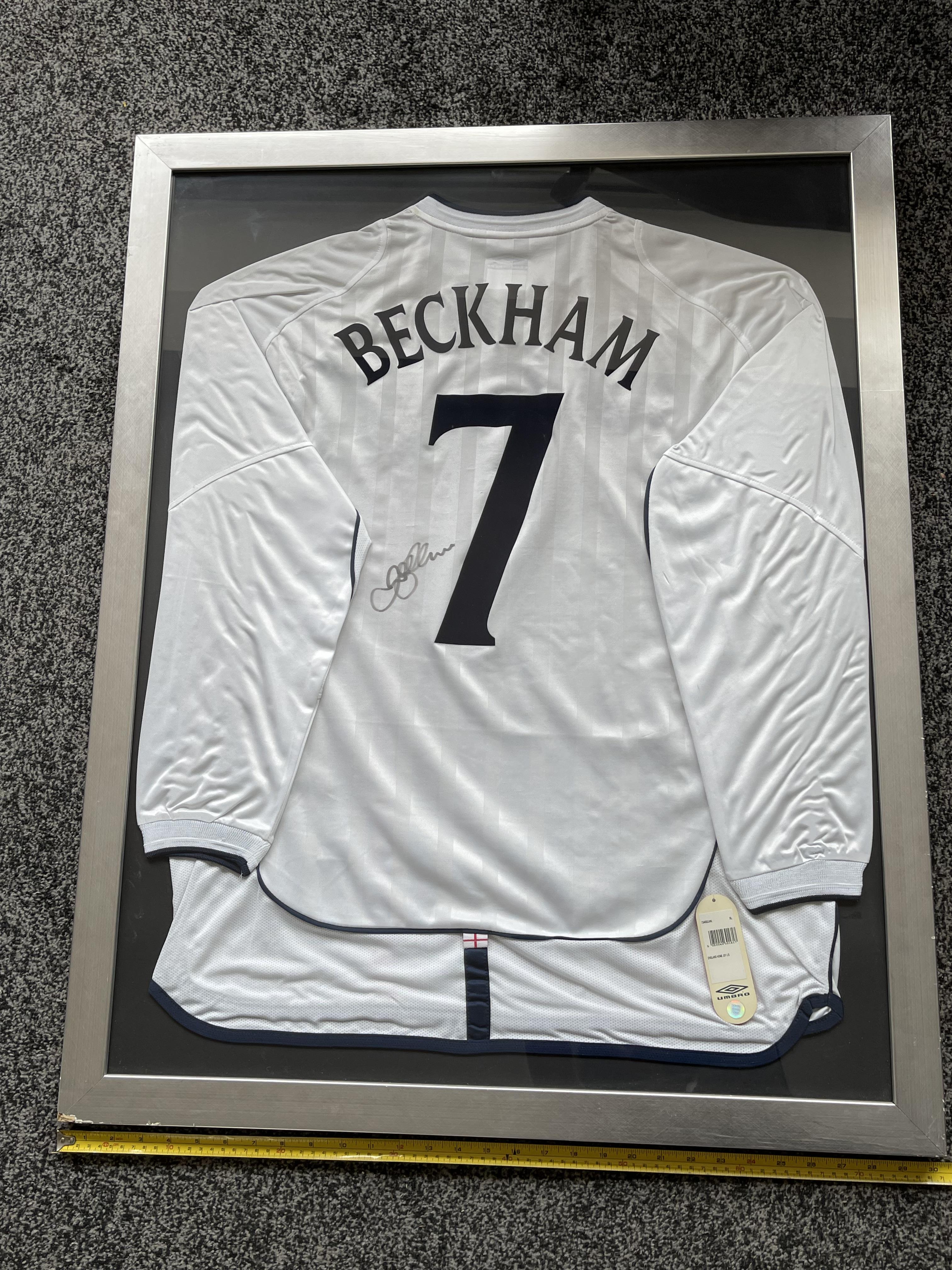 David Beckham - Framed Signed England Shirt with C - Image 10 of 13