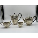 Stunning Vintage Harrods HM Silver Four Piece Tea