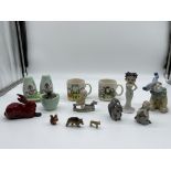 Assorted Lot to include royal Doulton Red Flambé R