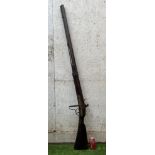 Giant flintlock 1 inch bore wall or rampart gun by