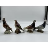 Collection of Four Beswick and Goebel Bird Figurin