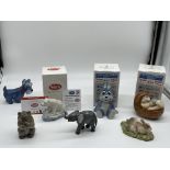 Assortment of Six Animal Figurines to include Wade