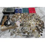 Assortment of collectable coins along with dress j