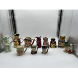 Collection of Ten Toby / Character Jugs.