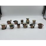 Collection of Ten Royal Doulton Small Toby/Charact