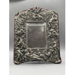 Antique Sterling Silver Mirror with Cherubs.