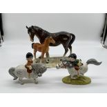 Beswick Horse with Foal, and John Beswick - Norman