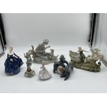 Collection of Figurines to include Lladro, Royal D