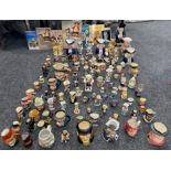 Large Collection of Antique Toby Character Jugs to