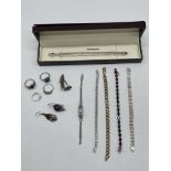 HM Silver Jewellery to include Five Bracelets, Rin