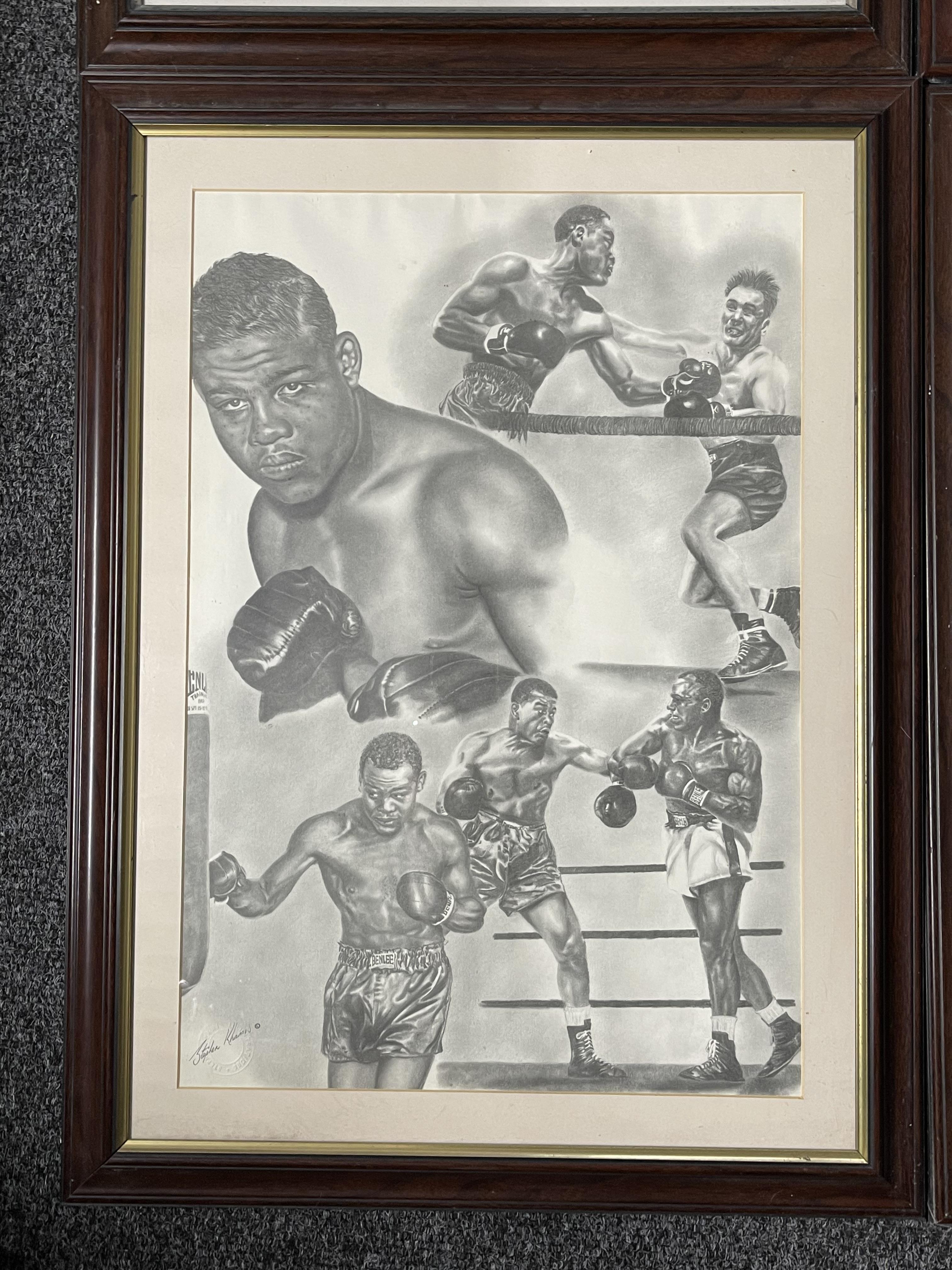 Collection of Six Framed Stephen Khamis Boxing Pri - Bild 6 aus 14