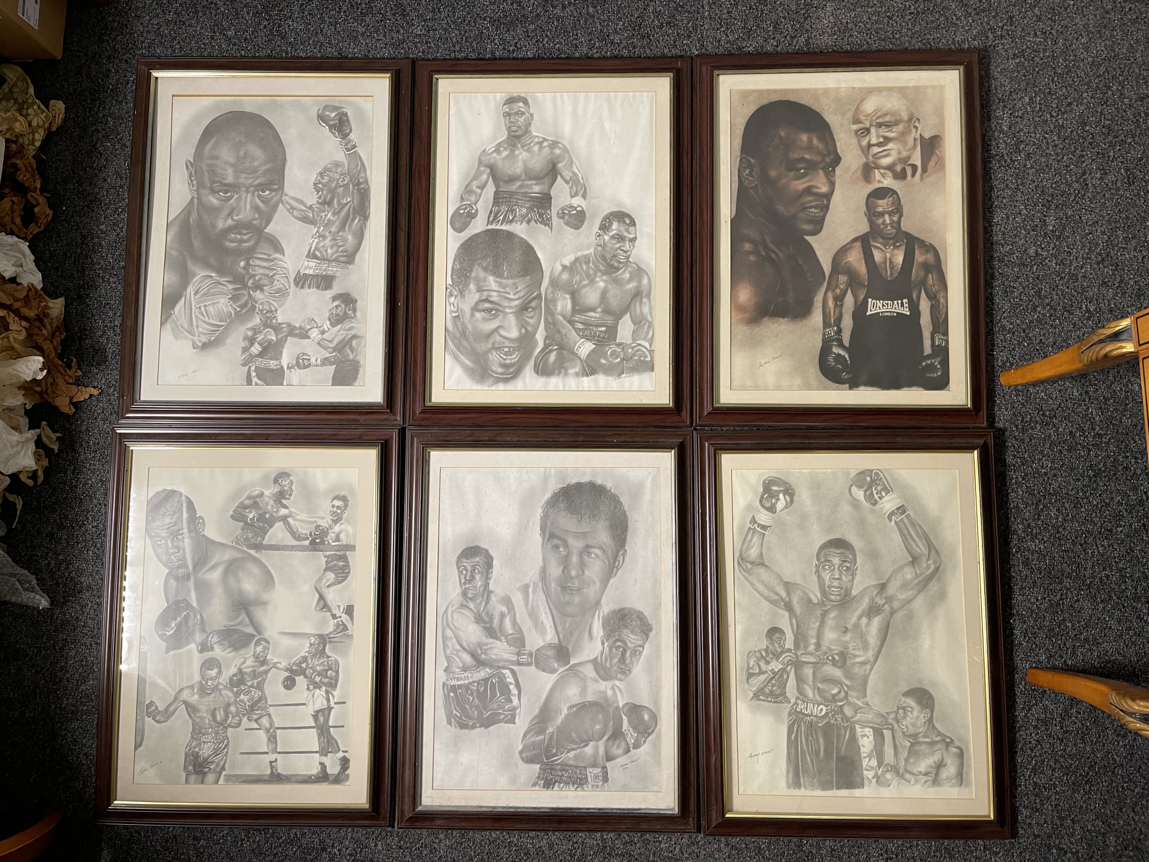 Collection of Six Framed Stephen Khamis Boxing Pri - Bild 14 aus 14