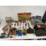 Collection of Vintage Toy Vehicles, Train Tracks a