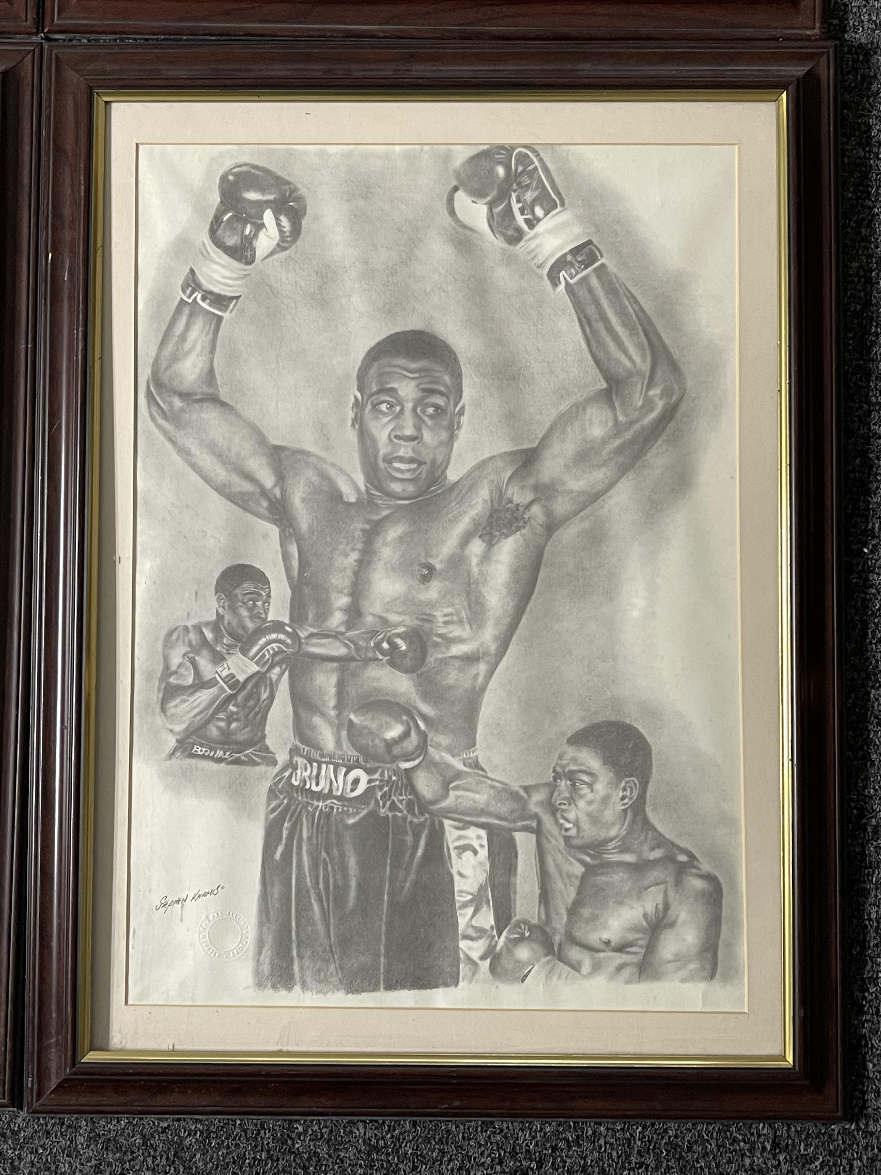 Collection of Six Framed Stephen Khamis Boxing Pri - Bild 4 aus 14