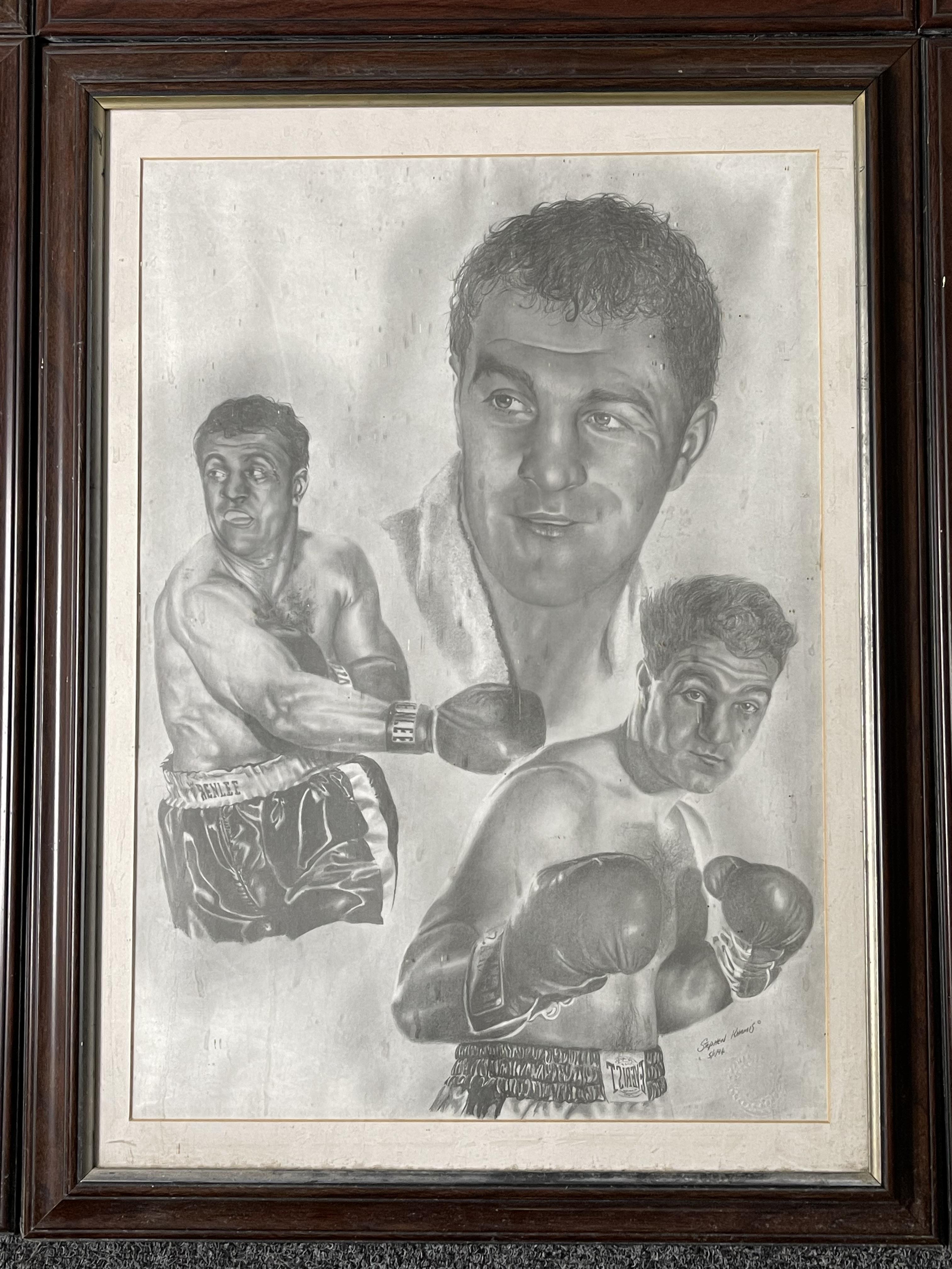 Collection of Six Framed Stephen Khamis Boxing Pri - Bild 2 aus 14