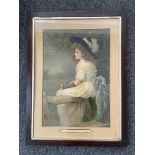 Original Victorian Print - A Daughter of Eve - Pea