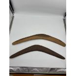 Two Antique Boomerangs