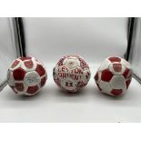 Three 1990's Signed Footballs, Two Arsenal and One