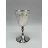 Hallmarked Silver Wine Goblet. Total weight 254gr