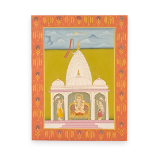 PAHARI SCHOOL MINIATURE PAINTING 31 X 23 CM