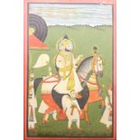 Painting depicting Maharana Jawan Singh of Udaipur 31.2 x 20.3 cm