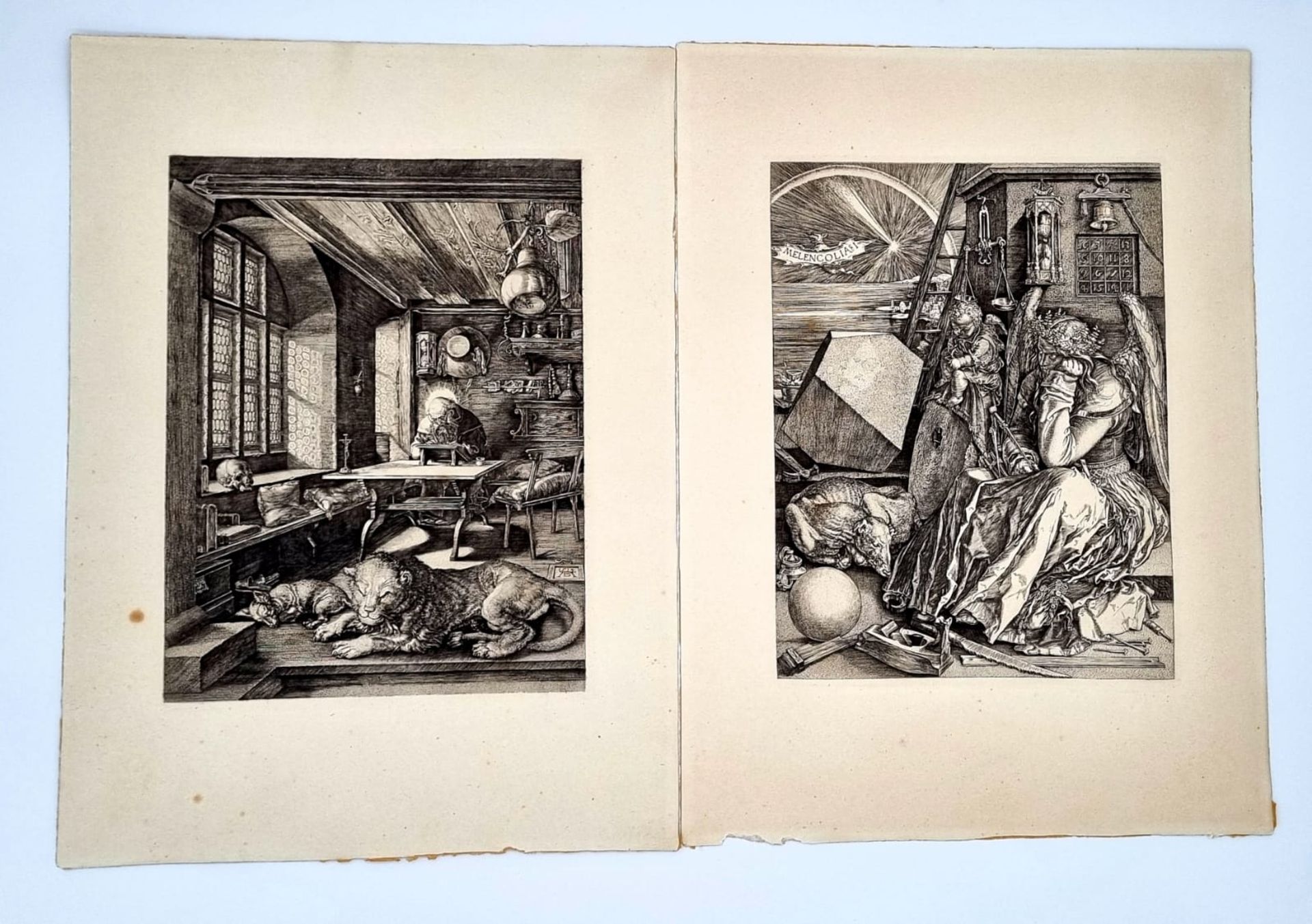 Albrecht Dürer,(1471-1578), Kupferstiche , Urgetreue Nachbildung der Reichsdruckerei Berlin , Blatt - Bild 3 aus 3