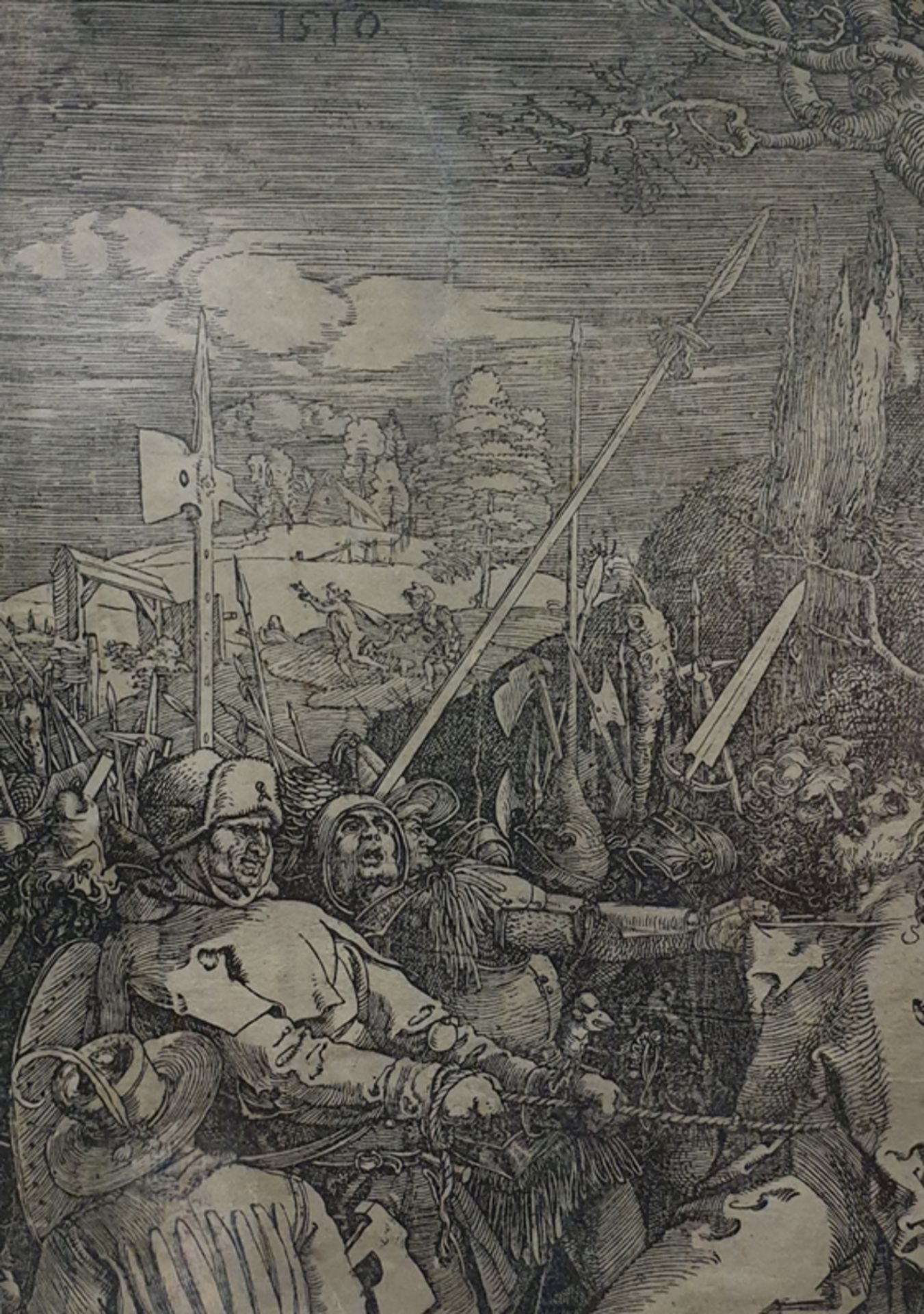 Albrecht Dürer ( Nürnberg 1471-1528 ) , Die Gefangennahme Christi, Holzschnitt aus der grossen Pass - Bild 3 aus 5