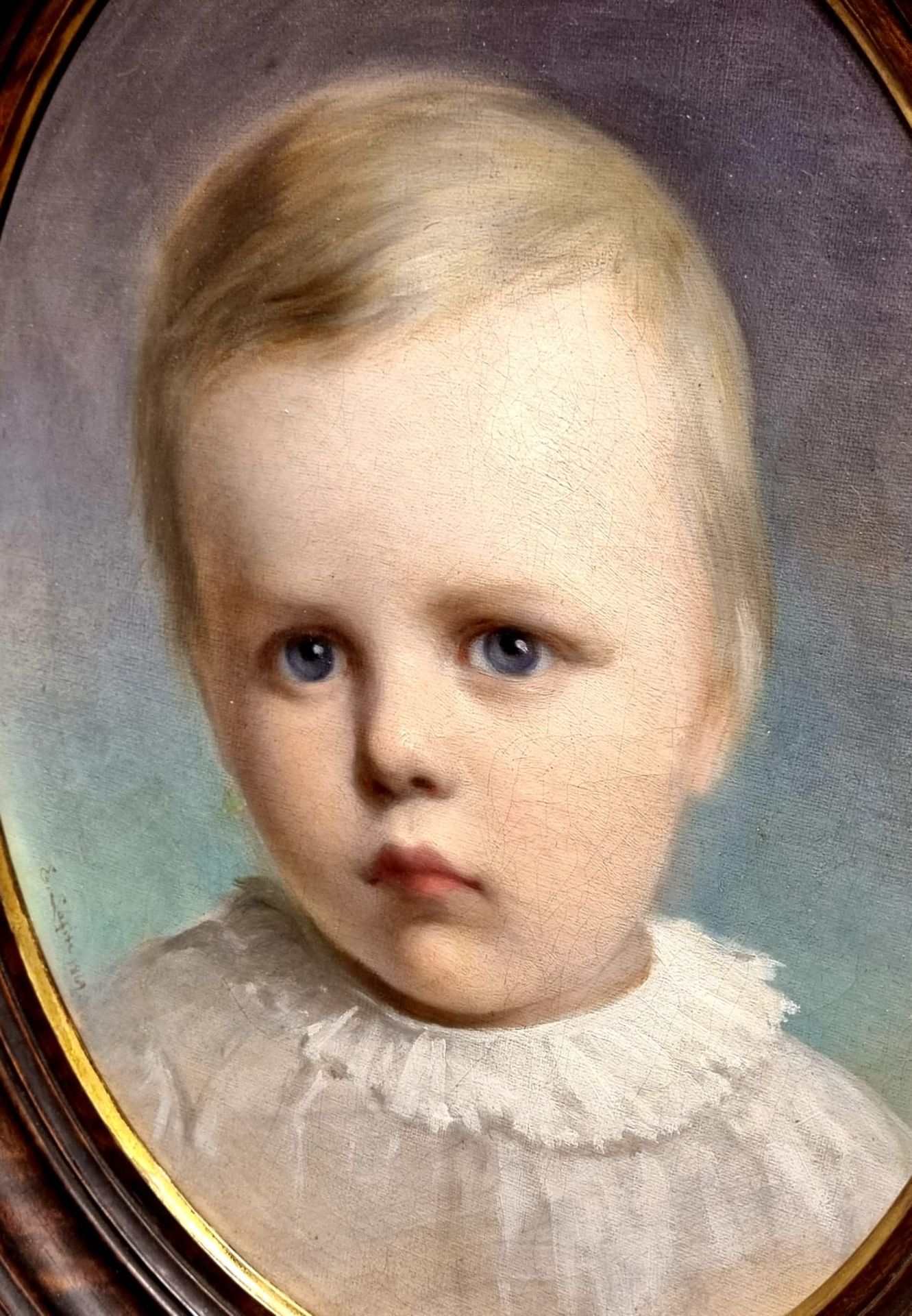 Ernst LAFITE,(Wien 1826 - 1885) Porträt eines kleinen Jungen, mittig links signiert und datiert: - Bild 3 aus 4