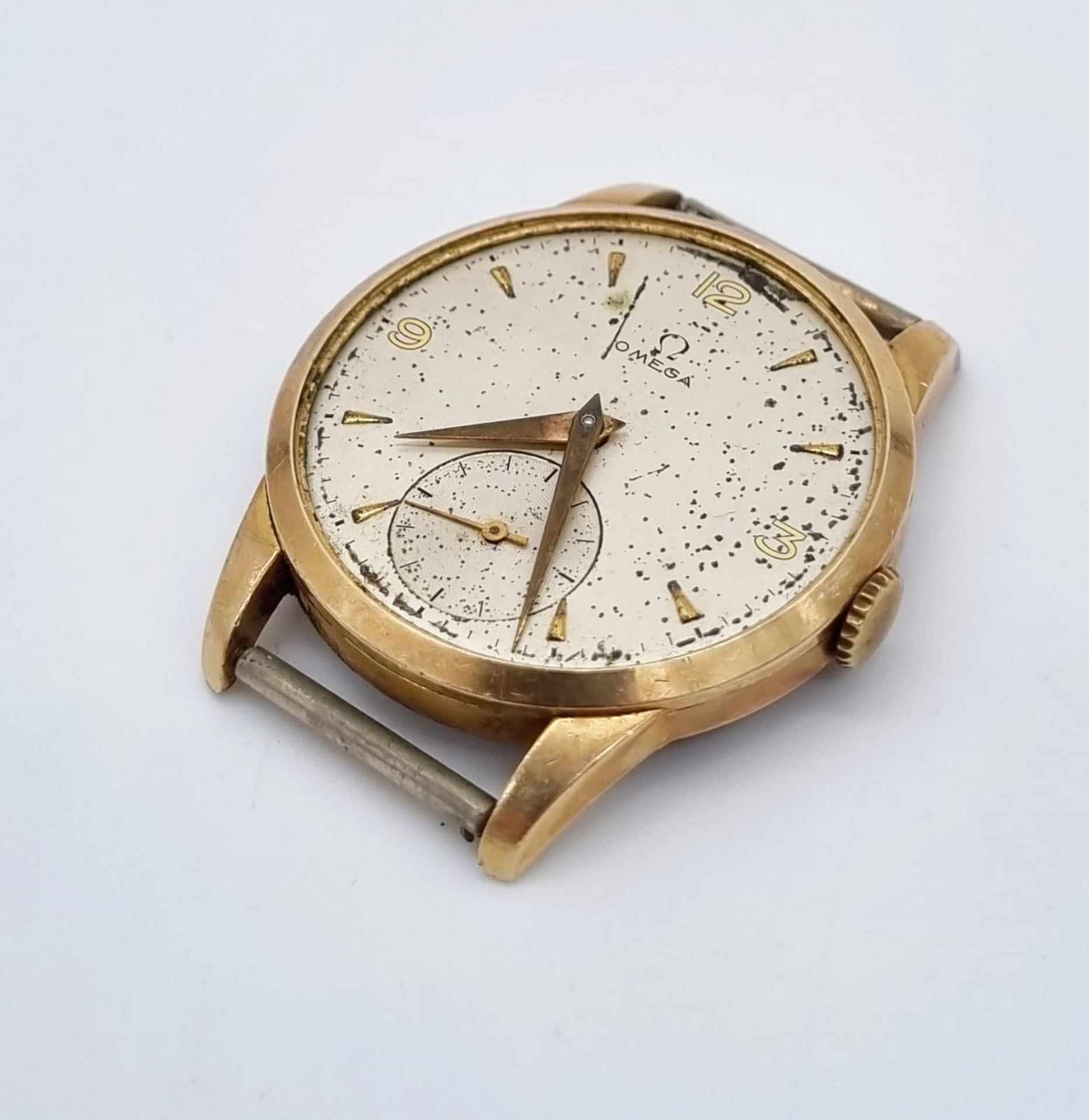 Omega, Herrenarmbanduhr, Gehäuse mit Uhrwerk, Cal. 265 , Nr: 11665407, Gehäusedurchmesser: 33mm, F