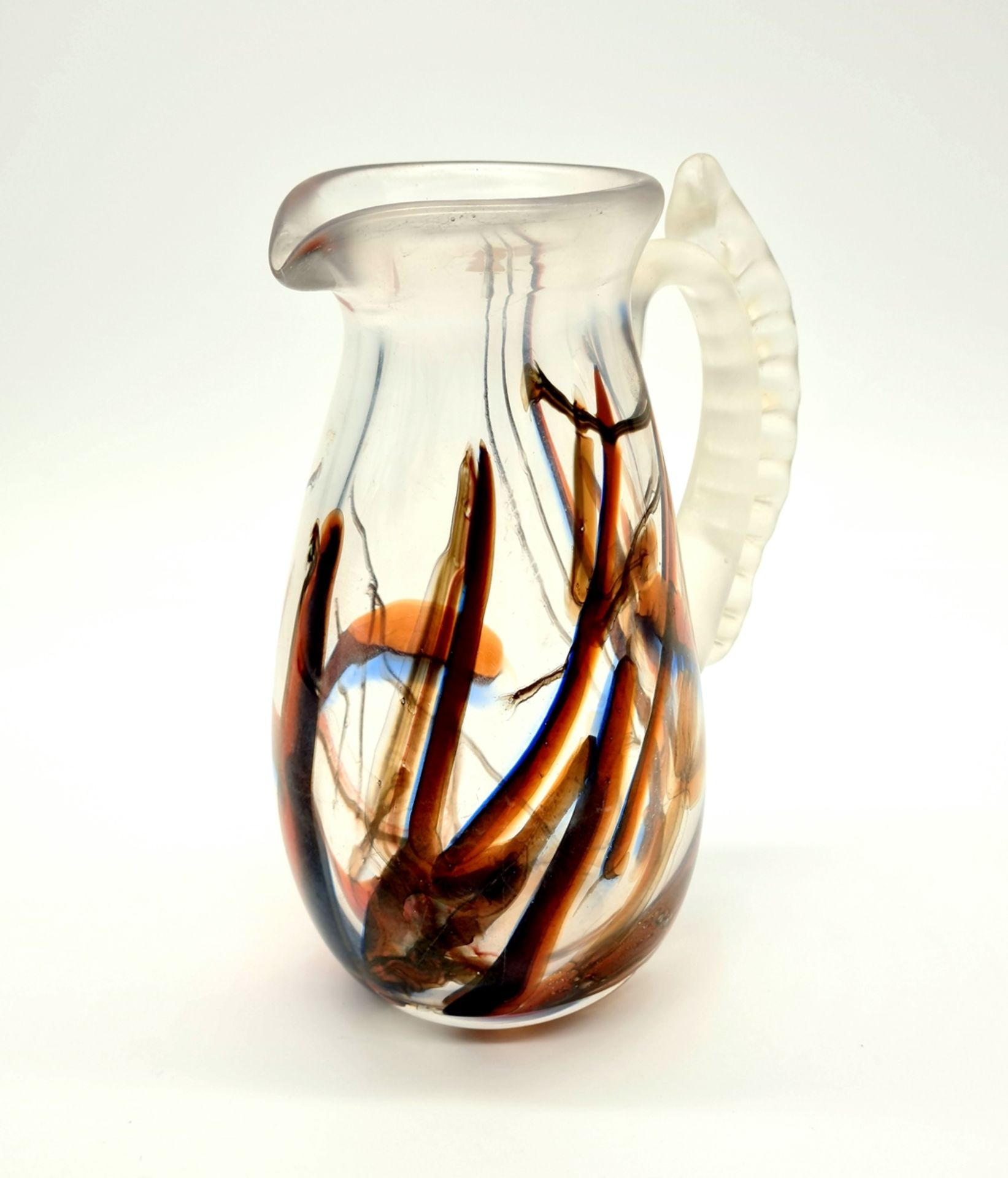 Jan Beranek , Ausgießer Glas, Lobmeyr Glasstudio, Signatur am Boden, Höhe: ca.16,5cm,
