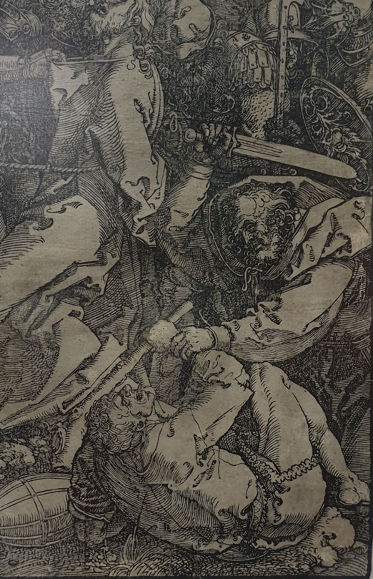 Albrecht Dürer ( Nürnberg 1471-1528 ) , Die Gefangennahme Christi, Holzschnitt aus der grossen Pass - Image 4 of 5