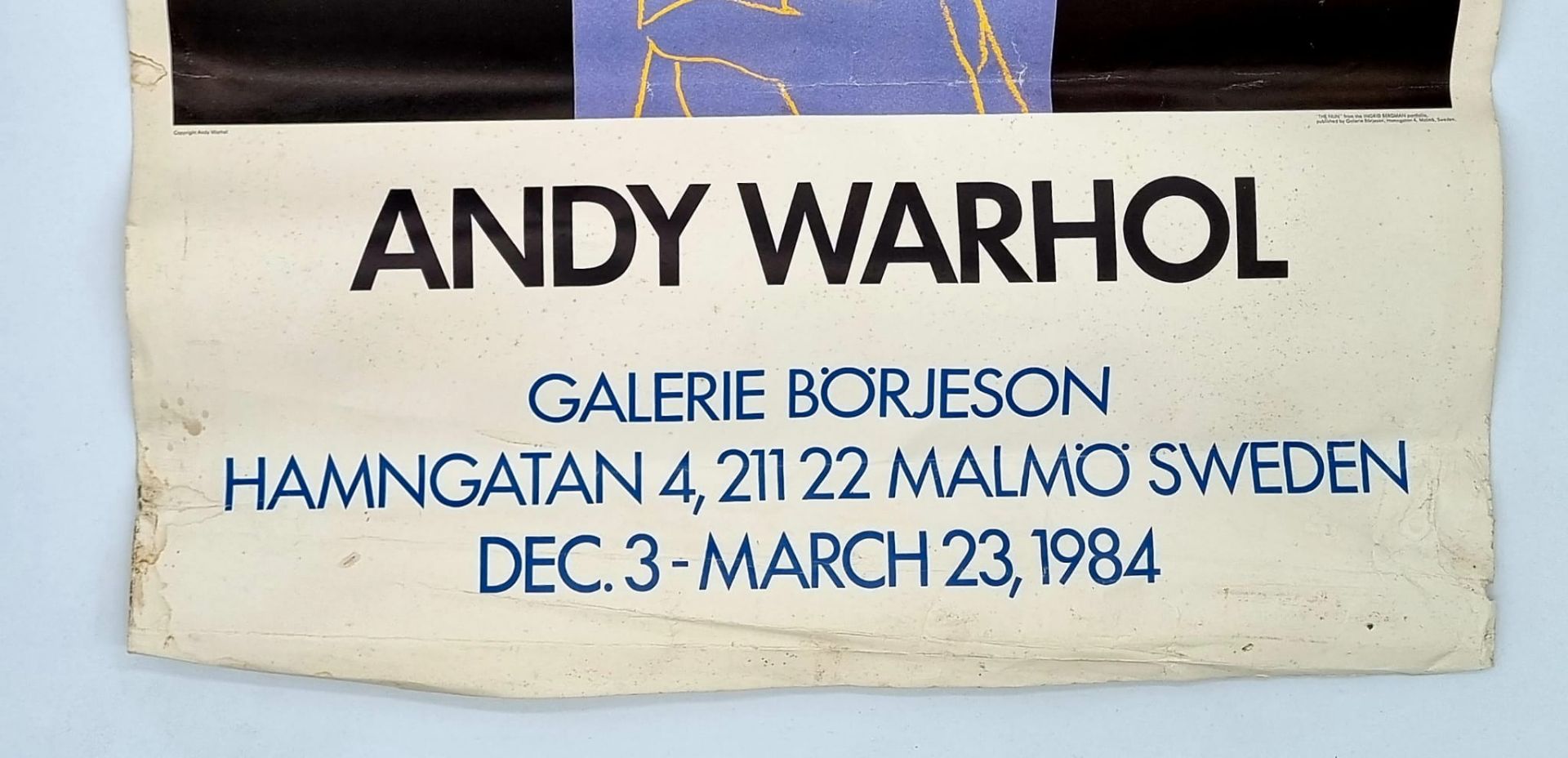 Ausstellungsplakat Andy Warhol , The Nun from Ingrid Bergman portfolio , Galerie Börjeson , Märch 1 - Bild 2 aus 6