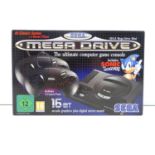 Sega Mega Drive Mini console pre-loaded with 40 games - released in 2019 - in original box,