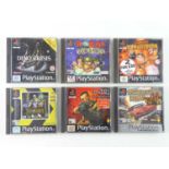 Playstation 1 games - including Worms Armageddon, Destruction Derby Raw, Worms World Party, and
