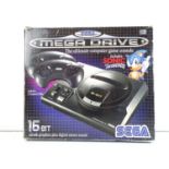 Sega Mega Drive video games console including Sonic the Hedgehog game - released in 1991 - in