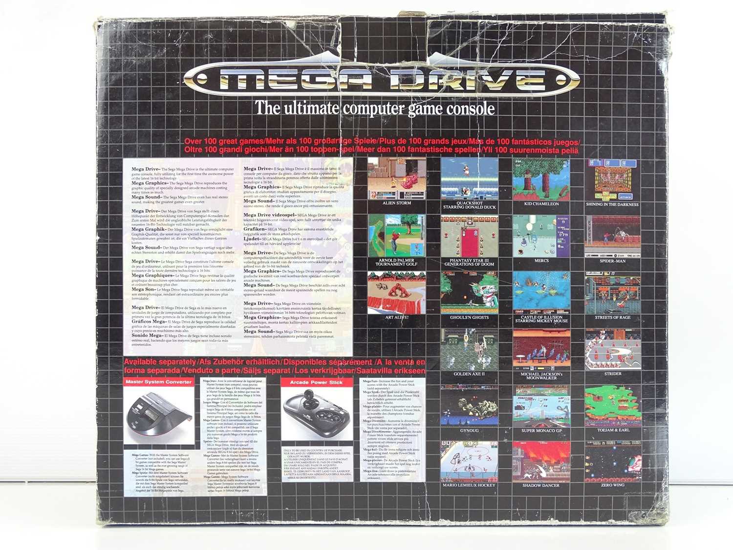 Sega Mega Drive video games console including Sonic the Hedgehog game - released in 1991 - in - Image 3 of 3