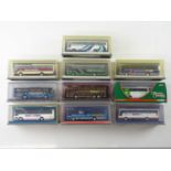 A mixed group of 1:76 scale coaches by CORGI OOC in various liveries - VG in G/VG boxes (10)